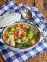 Vegetable Chicken Soup with Red Potatoes