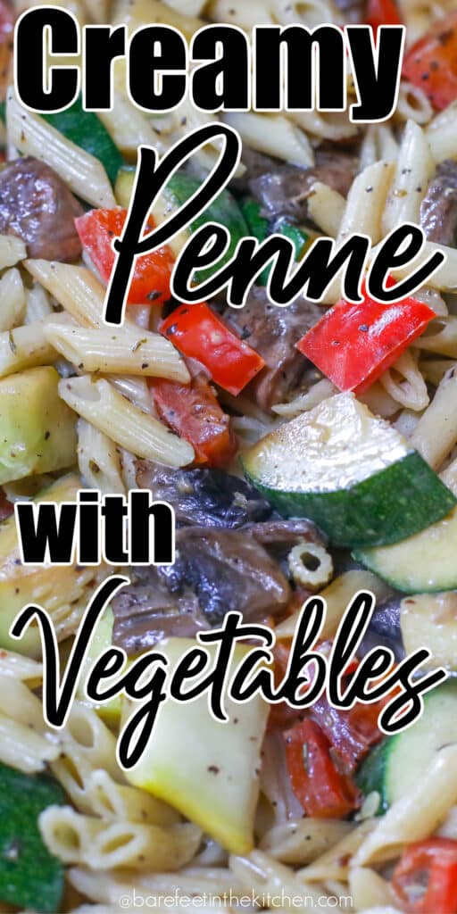 Creamy Penne Pasta with Vegetables
