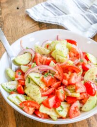 Cucumber Tomato Salads are a classic that everyone loves.