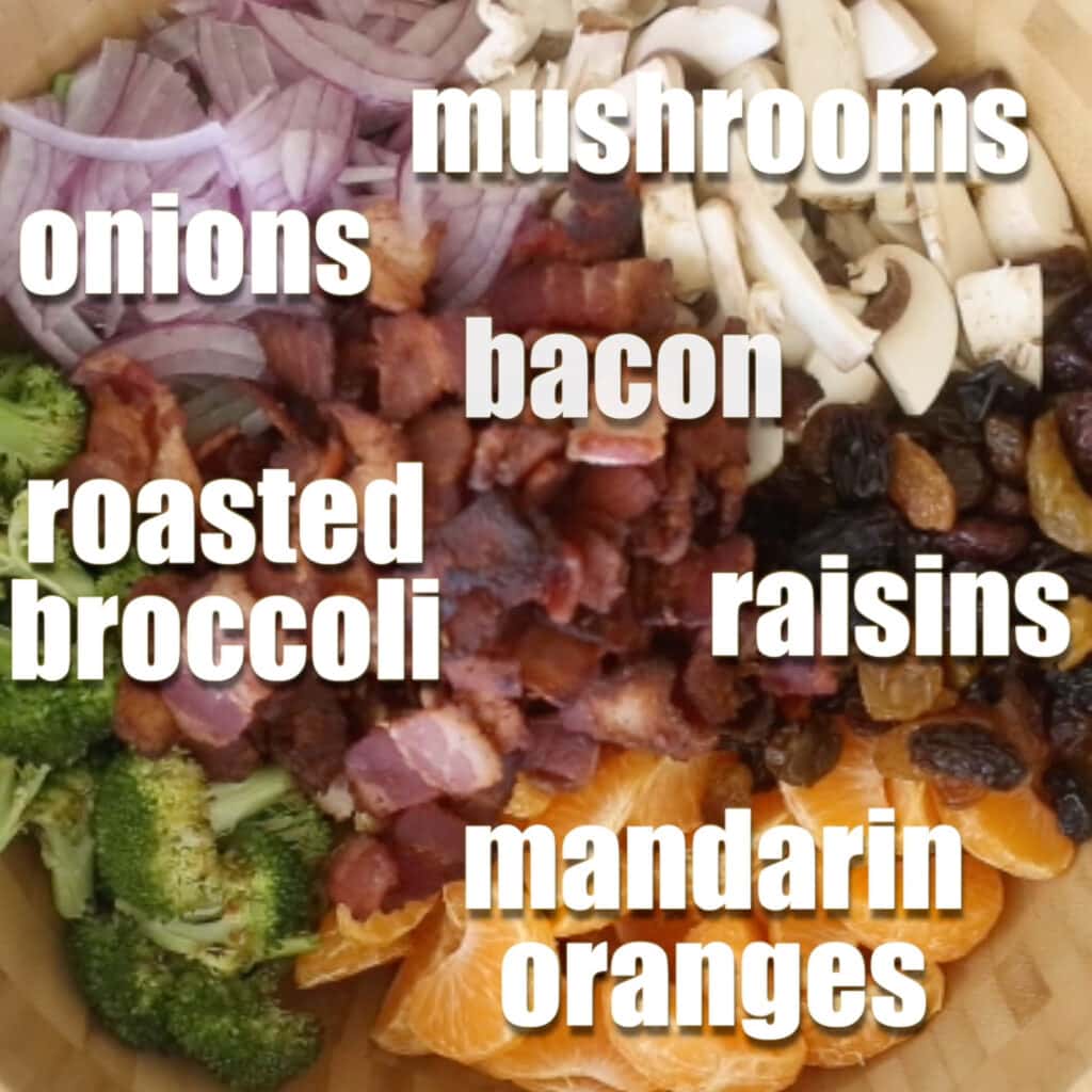 There is so much deliciousness in this broccoli salad!