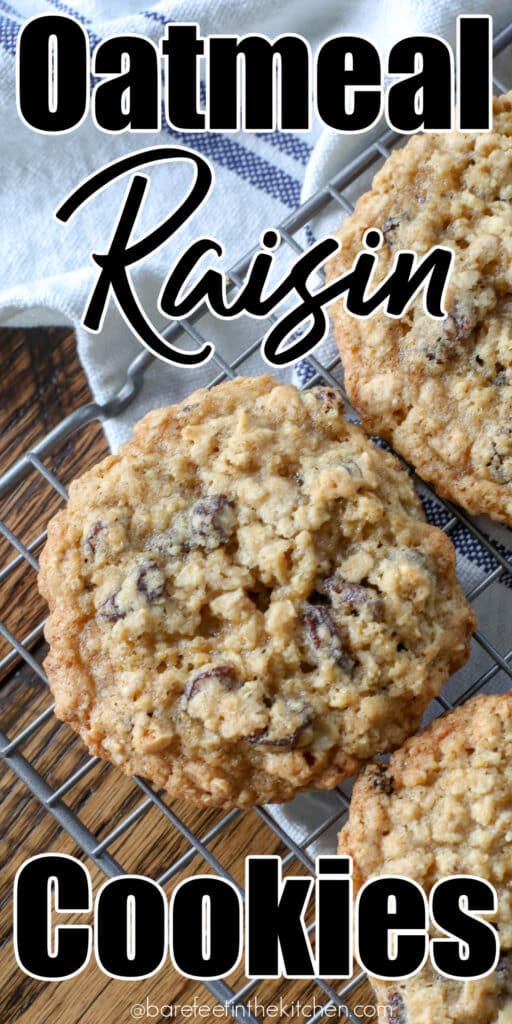 Oatmeal Raisin Cookies are a classic cookie that I can not resist.