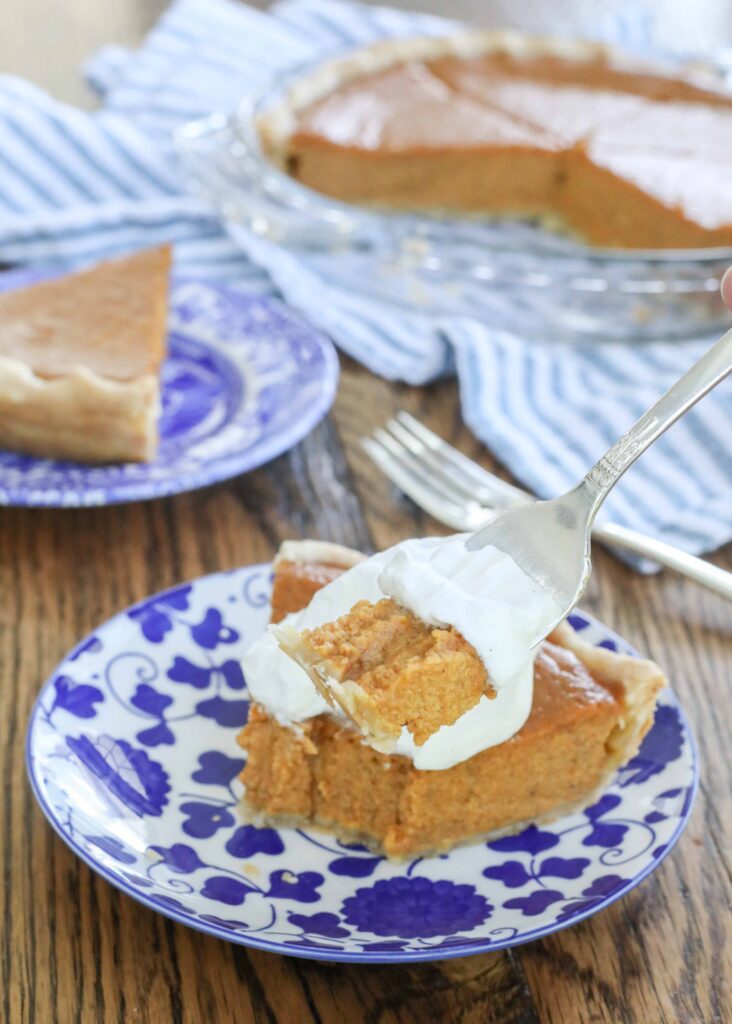 Classic Pumpkin Pie with Whipped Cream