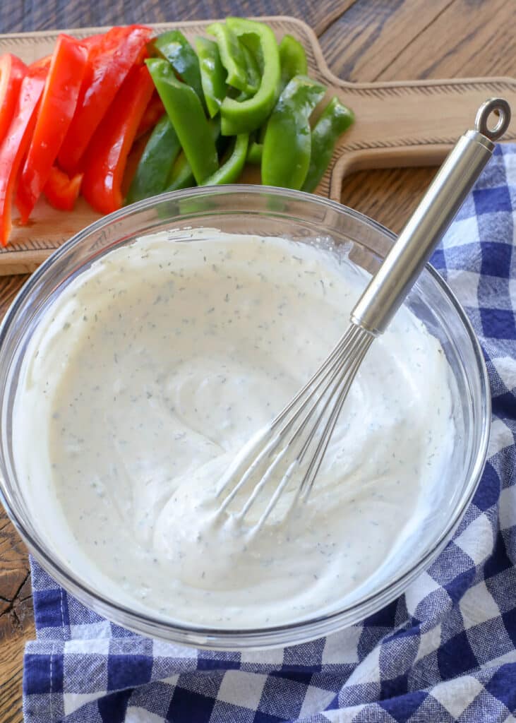 Tangy homemade ranch dip tastes so much better than store-bought.