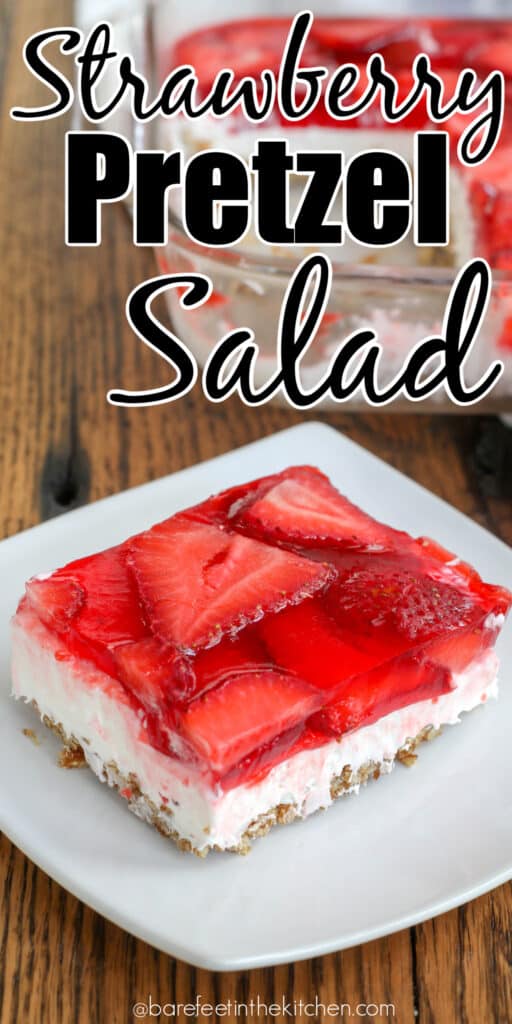 Strawberry Pretzel Salad is the strawberry dessert of my dreams.